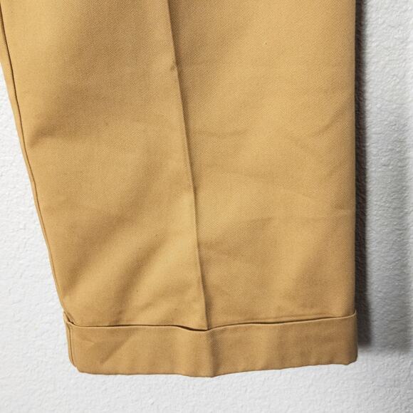Lands End Women’s Tailored Trousers Khaki Modern Classic Preppy Straight 12 - Picture 7 of 8